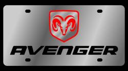 Eurosport Daytona - Eurosport Daytona 1483-1 Stainless License Plate Avenger Logo for Dodge - Image 1