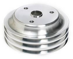 Trans-Dapt Performance - Trans-Dapt 9486 Crankshaft Pulley 3-Groove Chevy 283-350 Long w/P-Machined Alum. - Image 2