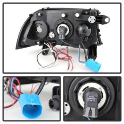 Spyder Auto - Spyder Auto 5009784 Black/Clear LED Halo Projector Headlights - Image 3