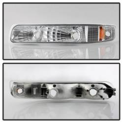 Spyder Auto - xTune Auto 5064295 Chrome/Clear Front Bumper Lights - Image 2