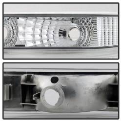 Spyder Auto - xTune Auto 5064295 Chrome/Clear Front Bumper Lights - Image 4