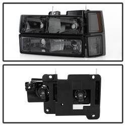 Spyder Auto - xTune Auto 5072238 Crystal Front Headlight Kit Chrome/Smoked - Image 2