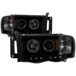 Spyder Auto - Spyder Auto 5078384 LED Halo Projector Headlights Black/Smoked - Image 1