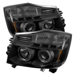 Spyder Auto - Spyder Auto 5078605 LED Halo Projector Headlights Black/Smoked - Image 1