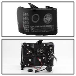 Spyder Auto - Spyder Auto 5078506 LED Halo Projector Headlights Black/Smoked - Image 3