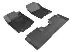 3D MAXpider - MAXpider L1HD04301509 Kagu Floor Mat Front Rear Black Honda CRV - Image 1