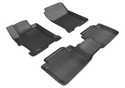 3D MAXpider - MAXpider L1HD04801509 Kagu Floor Mat Front Rear Black Honda Accord Sedan - Image 1