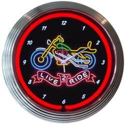Neonetics - Neonetics 8LIVE2 Live 2 Ride Neon Clock - Image 1