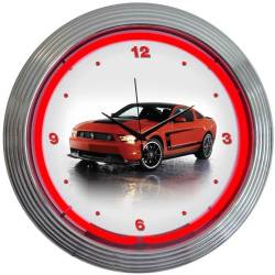 Neonetics - Neonetics 8FBOSS Ford Mustang Boss 302 Neon Clock - Image 1