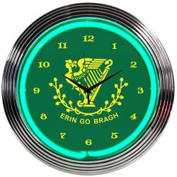 Neonetics - Neonetics 8IRISH Irish Erin Go Bragh Neon Clock - Image 1