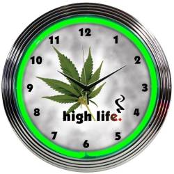 Neonetics - Neonetics 8HIGHL High Life Neon Clock - Image 1