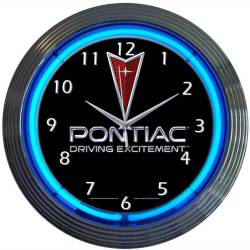 Neonetics - Neonetics 8DRIVIN Pontiac Driving Excitement Neon Clock - Image 1