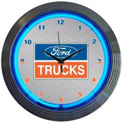 Neonetics - Neonetics 8FTRUC Ford Trucks Neon Clock - Image 1
