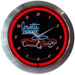 Neonetics - Neonetics 8CORV2 Corvette Sr Neon Clock - Image 1