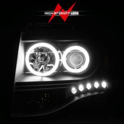 Anzo USA - Anzo USA Projector Headlight Set w/CCFL Halo Black Ford Expedition 111113 - Image 6