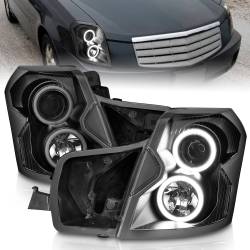 Anzo USA - Anzo USA Projector Headlight Set w/CCFL Halo Black Cadillac CTS 121417 - Image 1