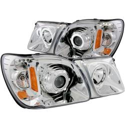 Anzo USA - Anzo USA Projector Headlight Set w/CCFL Halo Chrome for LX470 111169 - Image 1