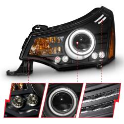 Anzo USA - Anzo USA Projector Headlight Set w/CCFL Halo Black Ford Focus 121272 - Image 3