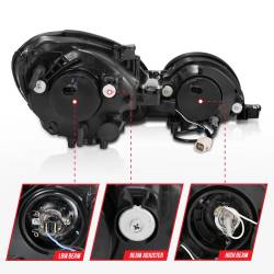 Anzo USA - Anzo USA Projector Headlight Set w/CCFL Halo Chrome for GS 121143 - Image 5
