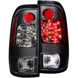 Anzo USA - Anzo USA Black LED Clear Lens Taillight Set Ford F150/Super Duty 311027 - Image 1