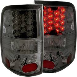 Anzo USA Chrome LED Smoked Lens Taillight Set Ford F150 311171