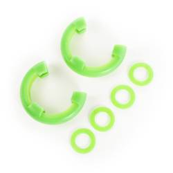 Rugged Ridge - Rugged Ridge 11235.33 D-Ring Shackle Isolator Kit Green Pair 3/4 inch - Image 1
