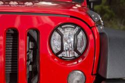 Rugged Ridge - Elite Euro Guard Kit Headlight Textured Black 07-18 Wrangler JK/JKU - Image 5