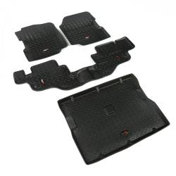 Rugged Ridge - Rugged Ridge 12988.09 All Terrain Floor Liner Set Black 76-95 Jeep CJ/Wrangler Y - Image 1