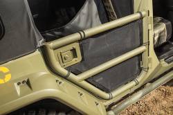 Rugged Ridge - Rugged Ridge 13579.51 Tube Door Cover Kit Rear Pair Black 07-18 Jeep Wrangler JK - Image 3