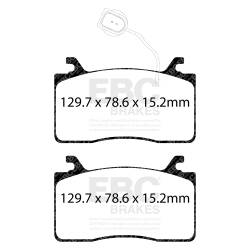 EBC Brakes - EBC Brakes DP42325R Yellowstuff Street & Track Brake Pads for Giulia Stelvio - Image 1