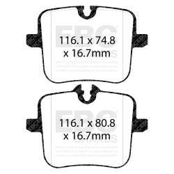 EBC Brakes - EBC Brakes DP42320R Yellowstuff Street & Track Brake Pads - Image 1