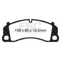 EBC Brakes - EBC Brakes DP32206C Redstuff Ceramic Low Dust Brake Pads for 13-22 Porsche 911 - Image 1