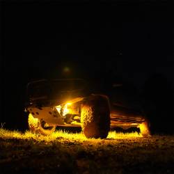 KC Hilites - KC HiLiTES 91041 Cyclone V2 LED Rock Light 6-Light System Amber 5W Flood Beam - Image 4