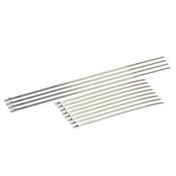Design Engineering - Design Engineering 10205 Stainless-Steel Locking Ties 8" + 14" Pack - Image 1
