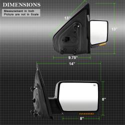Spyder Auto - Spyder Auto 9935329 XTune Door Mirror for 04-06 F150 - Image 6
