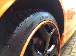 AlloyGator - AlloyGator K4RDEXC EXCLUSIVE Series Wheel Lip Protectors-Set of 4 Red - Image 3