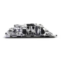 Edelbrock - Edelbrock 2161-CP Performer 2-O Manifold Oval Port Heads Chrome Plasma - Image 6