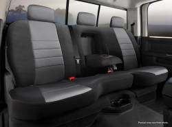FIA - FIA NP95-2 GRAY Neoprene Custom Fit Rear Seat Cover Black/Gray Center Panel - Image 1