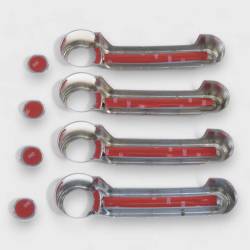 Trim Illusion - Trim Illusion DH122 Front/Rear Door Handle Covers Chrome for Wrangler JK - Image 3