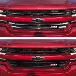 Trim Illusion - Trim Illusion ABS6487BLK Black Front Grille Overlay 16-18 Silverado 1500 Z71/HC - Image 4