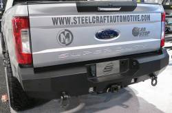 Steelcraft - Steelcraft 76-21380 Black Fortis Rear Bumper for 17-24 Ford Super Duty - Image 1