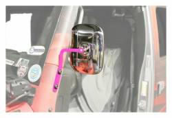 Steinjager - Steinjager A-Pillar Mount Side Mirror Kit-Hot Pink for Wrangler JK J0046735 - Image 1
