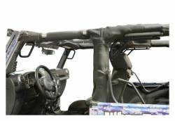 Steinjager - Steinjager Front/Rear Rigid Grab Handles-Text. Black for Jeep JK 2DR J0044768 - Image 1