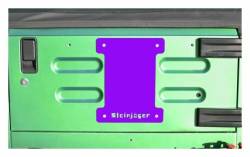 Steinjager - Steinjager Spare Tire Carrier Delete Plate-Sinbad Purple for Jeep TJ J0043687 - Image 1