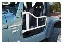 Steinjager - Steinjager Front Tubular Trail Doors-Cloud White for Wrangler TJ J0042642 - Image 2