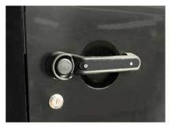 Steinjager - Steinjager Outer Door Handle Trim-Text Black 5pc. Kit for Jeep JK J0044816 - Image 1