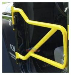 Steinjager - Steinjager Front Tubular Trail Doors-Lemon Peel for Wrangler JK J0040951 - Image 1