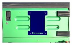 Steinjager - Steinjager Spare Tire Carrier Delete Plate-SW Blue for Wrangler TJ J0043678 - Image 2