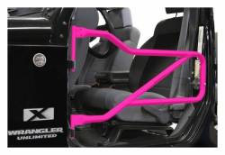 Steinjager - Steinjager Front Tubular Trail Doors-Hot Pink for Wrangler JK J0046381 - Image 2
