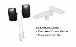 Steinjager - Steinjager Door Mirror/Foot Peg Set-Cloud White for Jeep JK J0043853 - Image 1